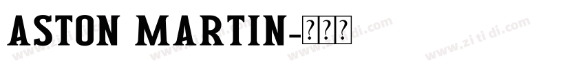aston martin字体转换